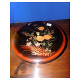 ORIENTAL LAZY SUSAN DISH WITH LID, PLASTIC