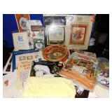 CROSS STITCH KITS, EMBROIDERY HOOPS, ETC.