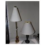TWO LAMPS, TALLER LAMP IS 35"  TALL AND