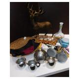 MOTTAHEDEH PORTUGAL VASE, DEER, NICE EYE GLASS