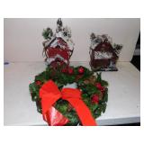 WREATH, TWO HOUSES