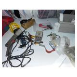 IRON 20" CANDLE HOLDER, GLASS OIL CANDLE HOLDER