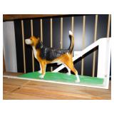 CAST IRON DOG IRON MOUNTS TO WALL