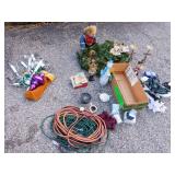 BEAR, EXTENSION CORDS, WINDOW LIGHTS ETC.