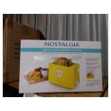 NEW NOSTALGIA TOASTER W/ 2 TOASTER BASKETS