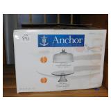 COVERED CAKE PEDESTAL PLATE