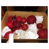 RED ORNAMENTS NOT ALL UNWRAPPED