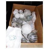 WHITE & SILVER ORNAMENTS,