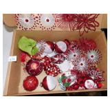RED ORNAMENTS NOT ALL UNWRAPPED