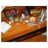 CANDLES, BEAR FIGURINES, ETC.