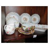 PLATES, SERVING TRAY, CUPS & SAUCER, ETC.