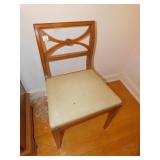 CROSS BACK WOOD CHAIR