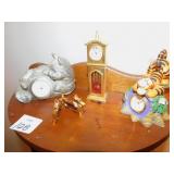 MINIATURE CLOCKS APPROX. 4" H, ETC.