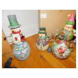 SANTA DOG, SNOWMEN 2 ARE JIM SHORE