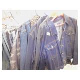 JEAN JACKETS XL & L, JEANS SIZE 10, 12
