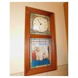 DOG WALL CLOCK 18" H`