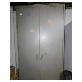 METAL GRAY CABINET 77" H X 36" W X 18" DEEP