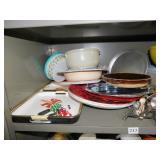 PORTABLE HOT PLATE, PANS, TRAYS, VASES, HOLIDAY