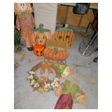 AUTUMN DECORATIVE GROUP, WOODEN STANDING