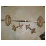 ADJUSTABLE WEIGHT BAR, HAND WEIGHTS, METAL