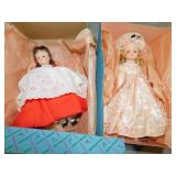 2 MADAME ALEXANDER DOLLS "HEIDI" AND "VICTORIA"