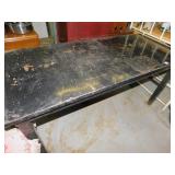 METAL WORKTABLE, 28" H X 56" W X 25" D