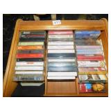CHRISTMAS/HALLOWEEN CASSETTE AND WOODEN STORAGE