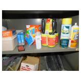 HAND SANITIZER, ALCOHOL, BRILLO PADS, LINT