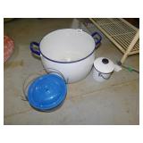 ENAMELED POTS