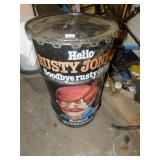 RUSTY JONES METAL BARREL