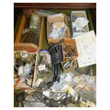 TOILET TANK REPAIR VALVE, PIPING, SCREWS, NAILS,