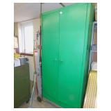 GREEN METAL CABINET