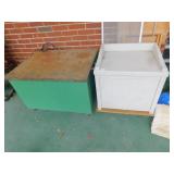 SUNCAST OUTDOORS BOX WITH CONTENTS, WOODEN BOX