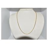 GOLD NECKLACE 5.09 - MARKED 750 - 18"
