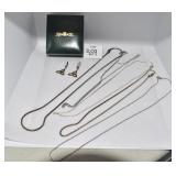 STERLING 17.22 DWT NECKLACE ETC.