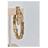 18K FLEXIBLE SNAKE BRACELET APPROX. 1.5K DIAMOND