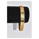22K MESH I.D. BRACELET DWT 30.2