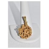 UNMARKED GOLD RUSSET PENDANT DWT 9.7 NOT SURE OF