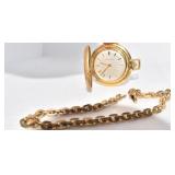 GOLD FILLED CHAIN WITH GIRARD PERREGAUX POCKET