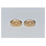GOLD FILLED PEARL CUFF LINKS