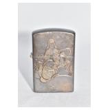 STERLING ZIPPO LIGHTER SAMURAI DESIGN