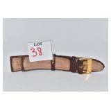 ALLIGATOR BAND WITH 18K BUCKLE