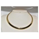 14K YELLOW GOLD OMEGA NECK COLLAR 39.9 DWT