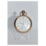ELGIN GOLD FILLED POCKET WATCH - 2 1/8" ROUND, NO
