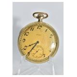 ELGIN 15 J POCKET WATCH 1.5" ROUND ENGRAVED HM ON
