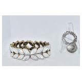 BAUBLE BAR STRETCH BRACELET DOUBLE STRAND STONES,