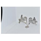 STERLING PINS 44.46 DWT HORSEMAN JOINED BY HEART