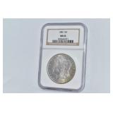 NCG GRADED 1886 $1.00 - MS 63