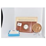 FRANKLIN MINT CHEETAH FROM A FUNERARY BED COIN,