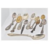 ASSORTED STERLING PIECES 5.4 TROY OZ.